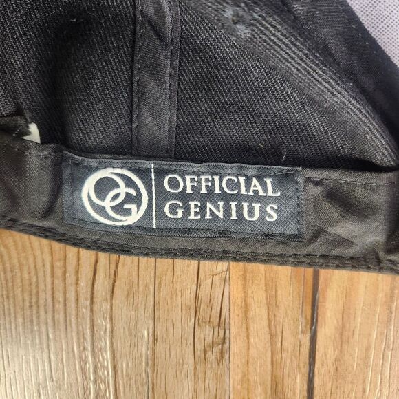 OG Official Genius Crown Snapback Hat Cap Black Floral Hawaiian Flowers Tropical - Picture 10 of 11